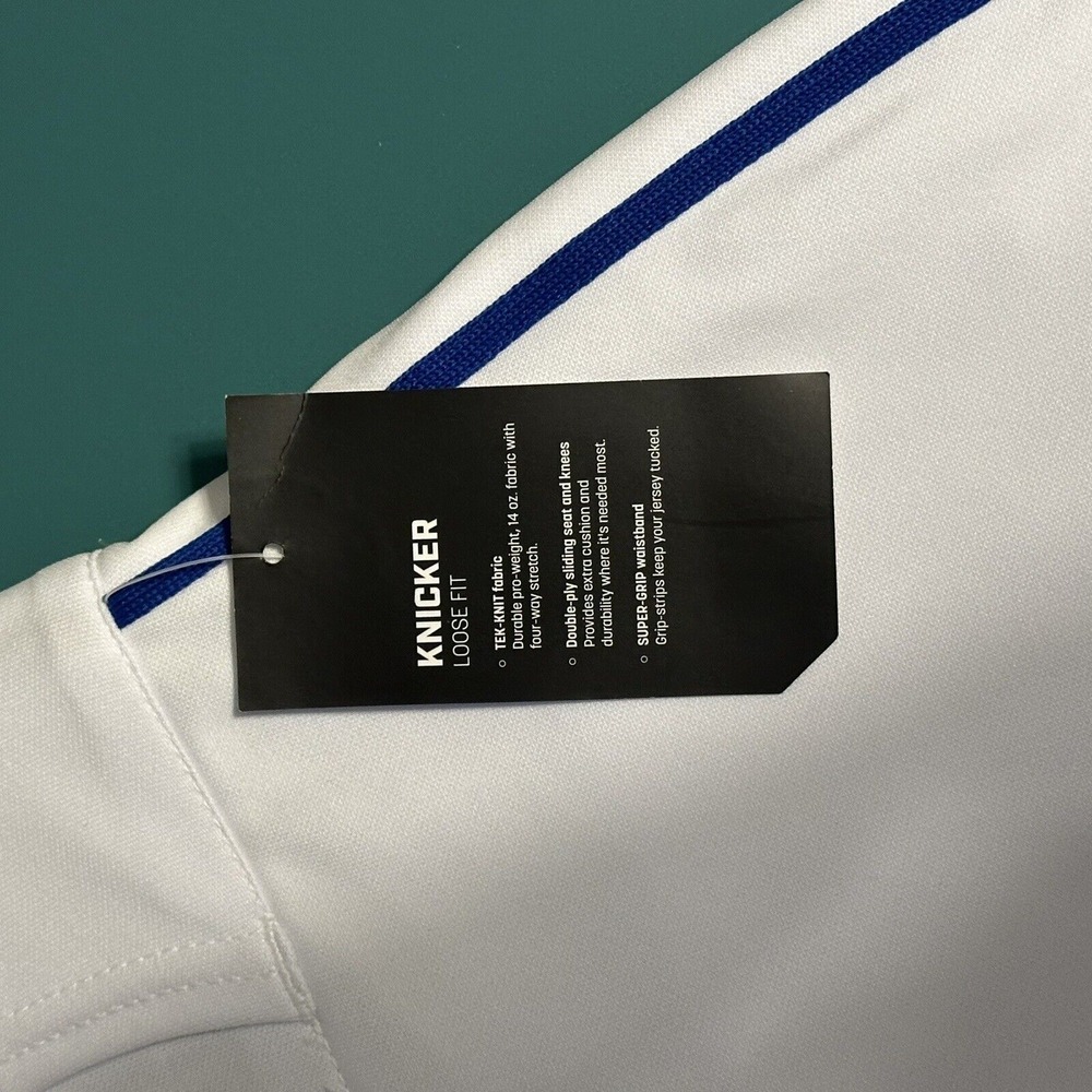 Champro Adult Triple Crown Knicker Baseball Pant White Blue Stripe Medium New - Picture 7 of 15